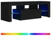 Mobile TV con luci LED nero 120x35x40 cm Anteprima dell’immagine prodotto 1