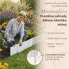 Floranica dřevěný obrubník záhonu 10 x 200 cm bílý okraj Náhled obrázku produktu 5