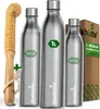 Blockhütte Edelstahl Trinkflasche 1l - Thermo Produktbild-Vorschau 1