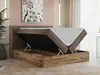 MKS MEBLE Boxspringbett 200x200 mit Bettkasten Eiche, Produktbild-Vorschau 2