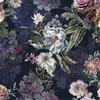 A close-up, detailed view of a floral pattern with dark, moody colors. Produktbild-Vorschau