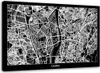 Leinwandbild kairo - stadtplan 90x60 cm Feeby grau wandbild Produktbild-Vorschau 1