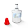 A white refrigerator water filter with a red cap next to it, on a white background. Náhľad obrázku produktu