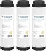 Three identical water filter cartridges are displayed side-by-side against a white background. Produktbild-Vorschau