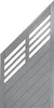 Zaun Abschlusselement Konsta Style 90 x 180/90 cm links, Produktbild-Vorschau 1