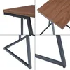 Collage of close-up shots of a side table, showing the wood grain top and metal frame. Podgląd zdjęcia produktu