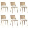 Flieks Rotin Chaise de salle à manger set de 6, Chaise de Voir les images du produit 2