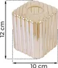 Abat-jour Riffle couleur miel cube 10 cm – abat-jour en Voir les images du produit 4