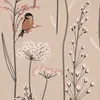 SCHÖNER LEBEN. Vorhang Soft Branch Blüten Gräser Vögel Produktbild-Vorschau 4