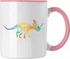 Trendation - Dinosaurier Triceratops Tasse Polygon Grafik Produktbild-Vorschau 1