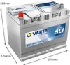 VARTA E24 Blue Dynamic 12V 70Ah 630A Autobatterie 570 413 Produktbild-Vorschau 3