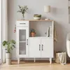 HOMCOM dressoir/keukenmeubel met lade, 2 kastjes, open vak Productafbeelding-voorbeeld 2