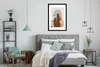 MuchoWow® Gerahmtes Poster Sommer - Frau - Kopftuch 60x90 Produktbild-Vorschau 7