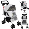 Klappbar Hundewagen 2 in 1 Hundebuggy Bis 20kg,Pet Stroller Produktbild-Vorschau 1