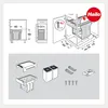 Collecteur de déchets Hailo 3666106 TA Swing Tandem 2x 15 L Voir les images du produit 8