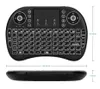 A black wireless mini keyboard with a touchpad and dimensions shown. Anteprima dell’immagine prodotto