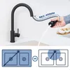 Wasserhahn Küche Ausziehbar mit Brause, 360° Drehbar Hoher Produktbild-Vorschau 9
