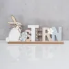 Schriftzug Ostern B x H: 34x17cm Hase Holz Tischdeko Bunt Produktbild-Vorschau 3