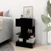 vidaXL Noční stolky 2 ks černé 40x35x65 cm Náhled obrázku produktu 3