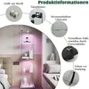 Witryna szklana, stojąca, z 4 półkami, oświetlenie LED, Podgląd zdjęcia produktu 3
