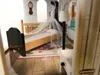 Drevený domček pre bábiky z MDF + nábytok 122cm XXL LED Náhľad obrázku produktu 7