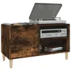 vidaXL Mobile a ripiani in rovere affumicato 84,5x38x48 cm Anteprima dell’immagine prodotto 4