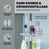bremermann Teleskop-Badregal, 3 Körbe, 2 Stangen, bis max. Produktbild-Vorschau 3