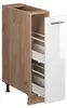 Apothekerschrank Vicco Fame-Line Weiß Hochglanz/Goldkraft Produktbild-Vorschau 6