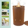Relaxdays Braciere, acciaio Corten, effetto ruggine, A x P: Anteprima dell’immagine prodotto 6