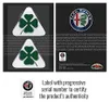 Alfa Romeo 3D Aufkleber Kleeblatt grün 95x85mm, Auto Produktbild-Vorschau 8