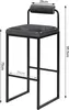 A bar stool with dimensions marked on it. Produktbild-Vorschau