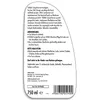 The back of a product bottle with text and a barcode. Produktbild-Vorschau