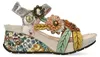 Laura Vita Laura Vita Keilsandalette Beige Produktbild-Vorschau 6