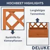 DELUKE® Rankkasten Gartenspalier MINO grau | 90x50x25cm | Produktbild-Vorschau 4