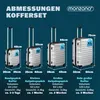 MONZANA® Kofferset 4tlg Hartschalen Koffer S-M-L-XL Produktbild-Vorschau 2