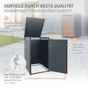 ML-Design Mülltonnenbox 1er für 1 Tonne 240L 68x80x116,3 Produktbild-Vorschau 3
