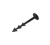 A black landscape fabric staple with a flat head and three sharp points. Náhľad obrázku produktu