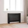 vidaXL Heizkörperverkleidung Schwarz 112x19x81,5 cm MDF Produktbild-Vorschau 13