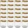 24 bocaux TO82 de 360 ml avec couvercle doré Voir les images du produit 1