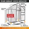 BRAST Gewächshaus Aluminium mit Fundament | 130x190x195cm Produktbild-Vorschau 5