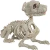Schnauzer Hundeskelett als Halloween Dekoration 27 cm Produktbild-Vorschau 1