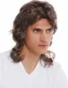 WIG ME UP Perücke Proll Voluhila 80er Braun Blond gewellt Produktbild-Vorschau 1