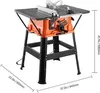 SucceBuy Tischkreissäge mit Ständer, 254 mm, 1800 W Produktbild-Vorschau 7