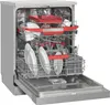 An open dishwasher loaded with dishes and glassware. Produktbild-Vorschau