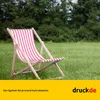 Ligbed - smalle strepen - roze - opvouwbaar - van Productafbeelding-voorbeeld 4