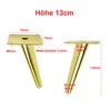 Möbelfuß Metall 13 cm Gold Konisch – Luxus Schrankfuß Produktbild-Vorschau 2