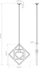 Lampa wisząca CARO 1xE27 15W drewno 145x8x50cm Sollux Podgląd zdjęcia produktu 10