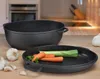 A kitchen scene with cookware and vegetables. Produktbild-Vorschau