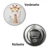 Giraffe Magnet mit Flaschenöffner rund Produktbild-Vorschau 2