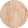 vidaXL Tischplatte Rund Wachsbraun Ø40x2,5 cm Massivholz Produktbild-Vorschau 5